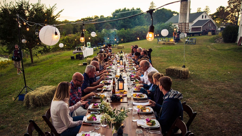 farm dinner for bb customers