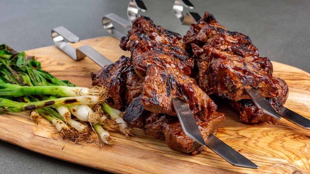 steak tips with coffee bourbon bbq sauce