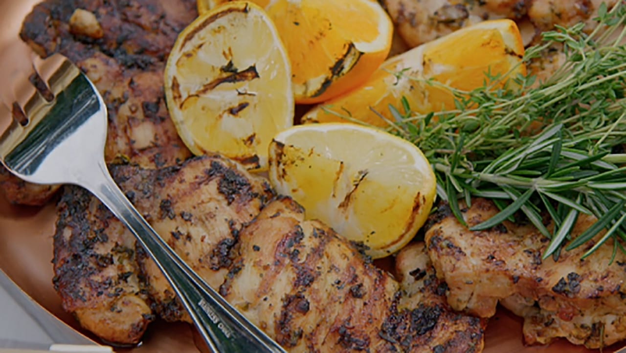 grilled citrus chicken thighs