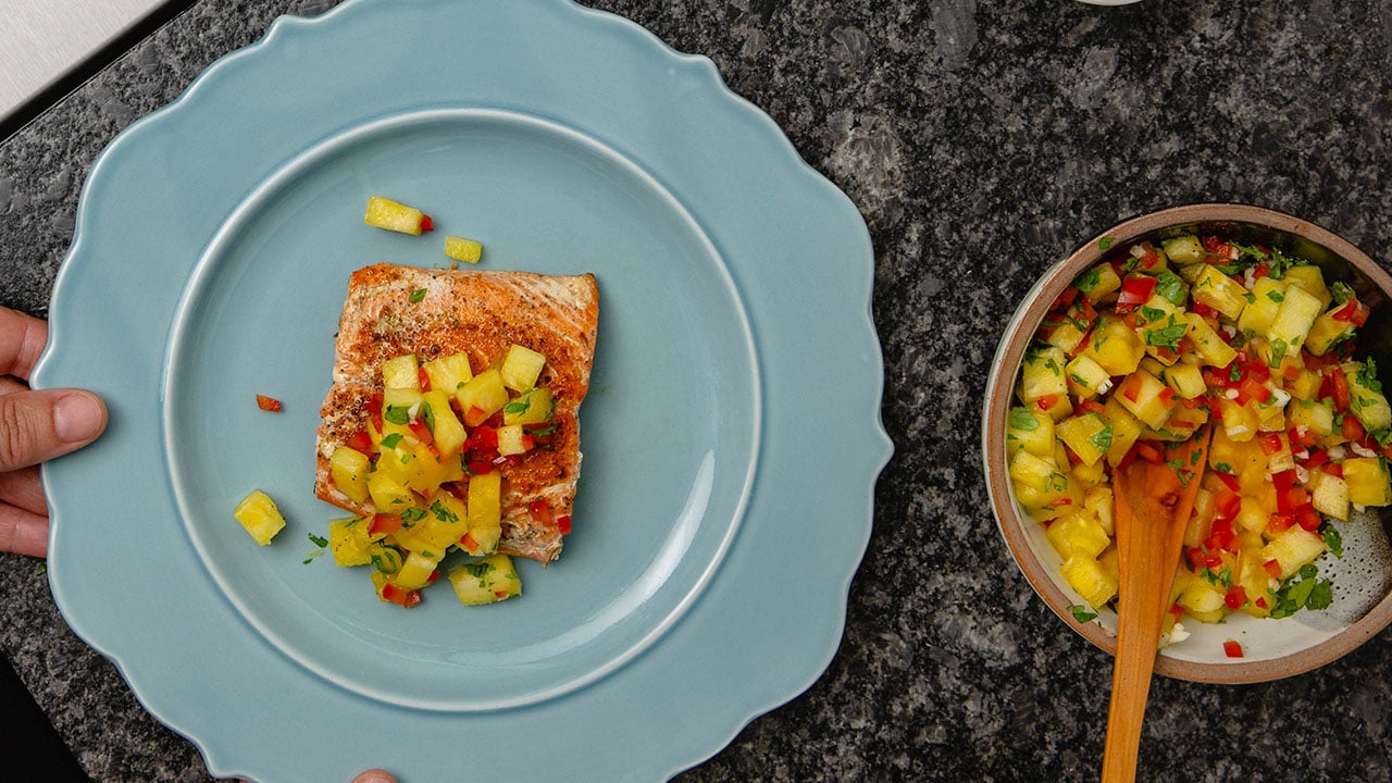 salmon and salsa