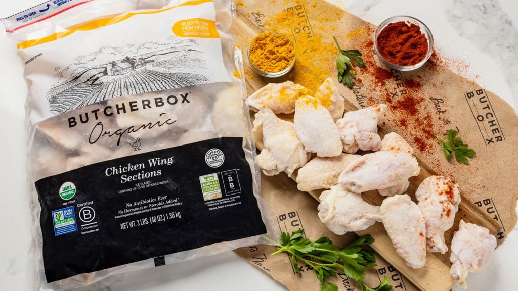 frozen butcherbox chicken wings
