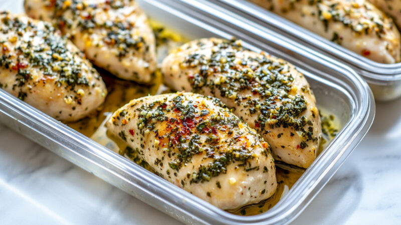 Herb and White Wine Marinated Chicken Meal Prep