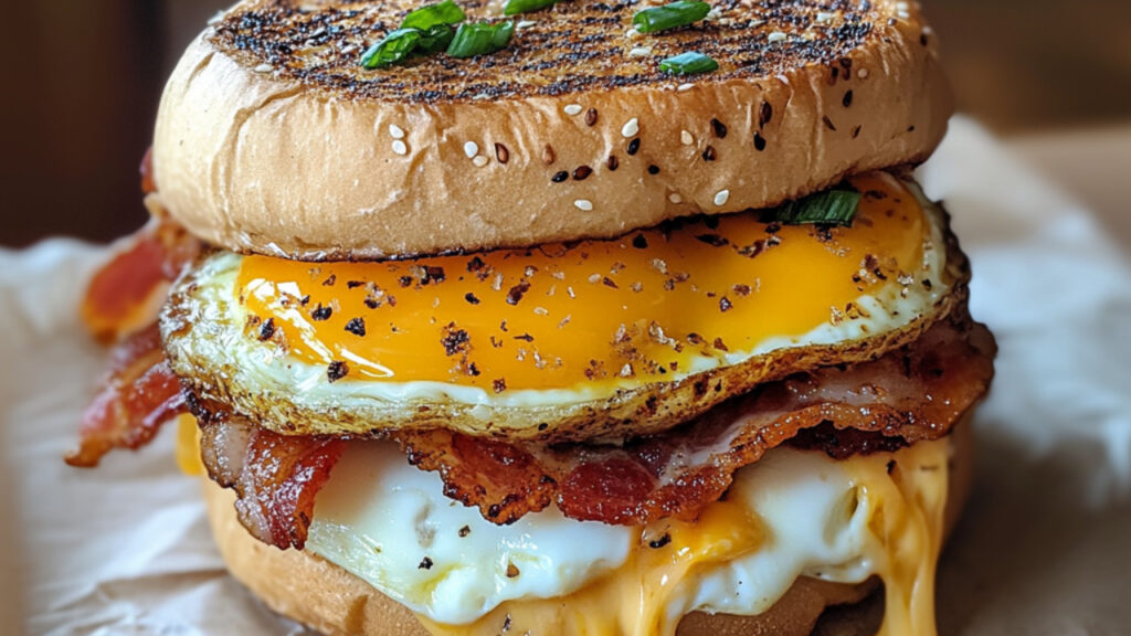 Bacon Egg & Cheese on a wrap