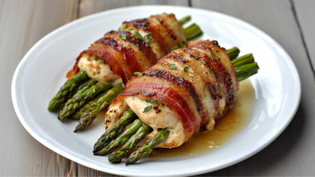 bacon wrapped stuffed chicken