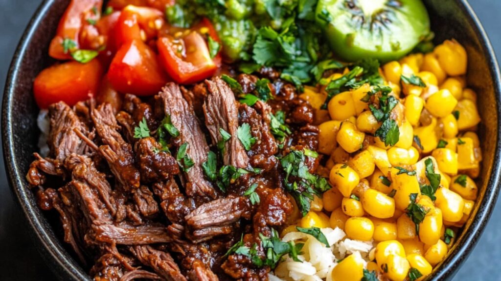 Beef Barbacoa in a bowl