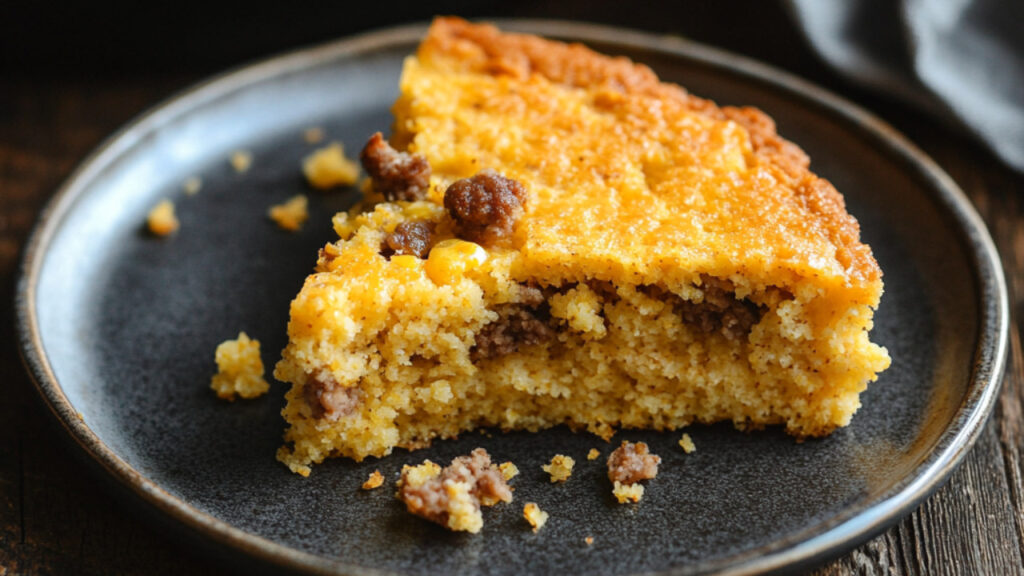 Gluten-Free Skillet Cornbread on a plate