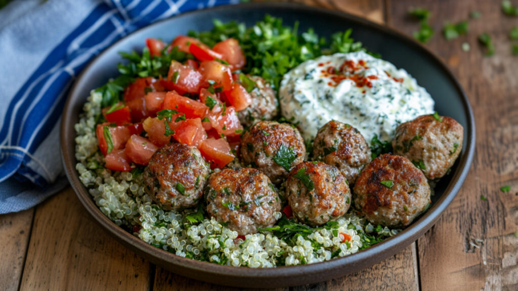 Lamb Meatballs on a plate