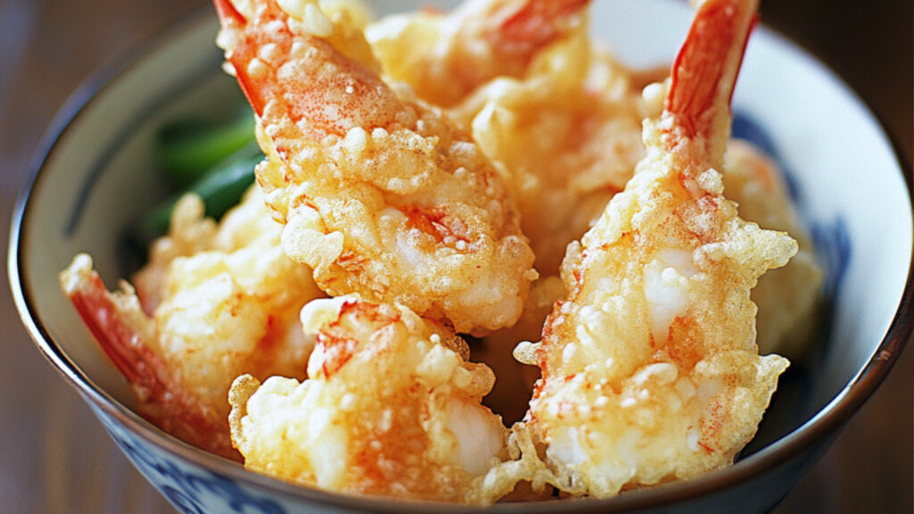 Lobster Tempura in a bowl