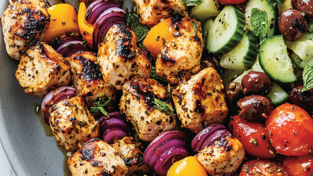 Yogurt-Marinated Chicken Skewers