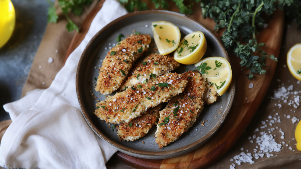 Za'atar Crusted Chicken on a plate