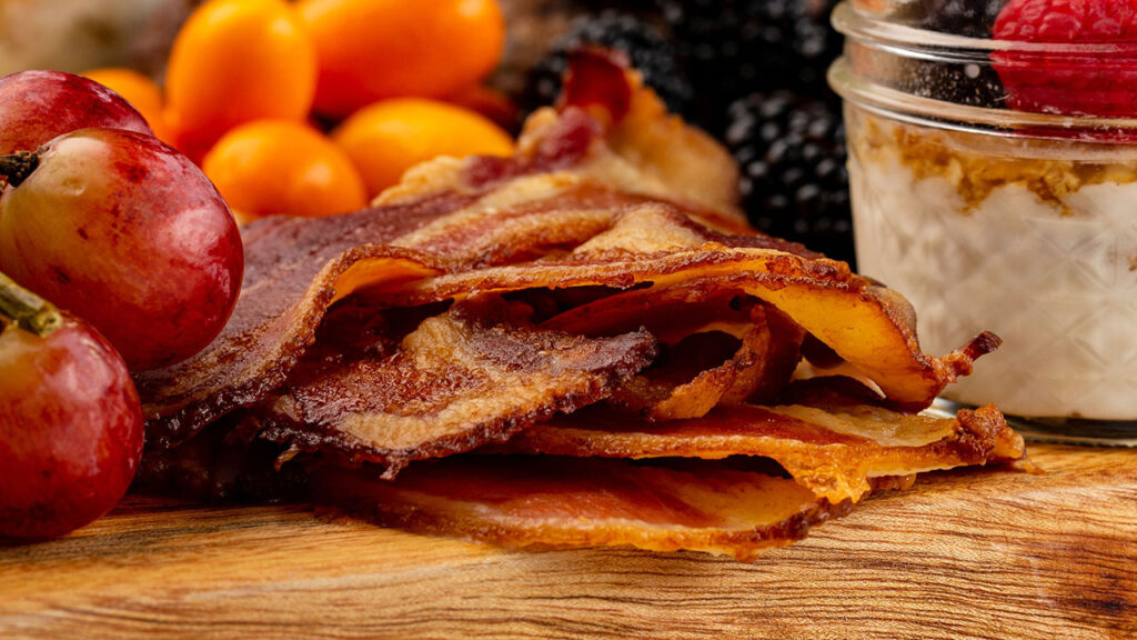 cooked bacon