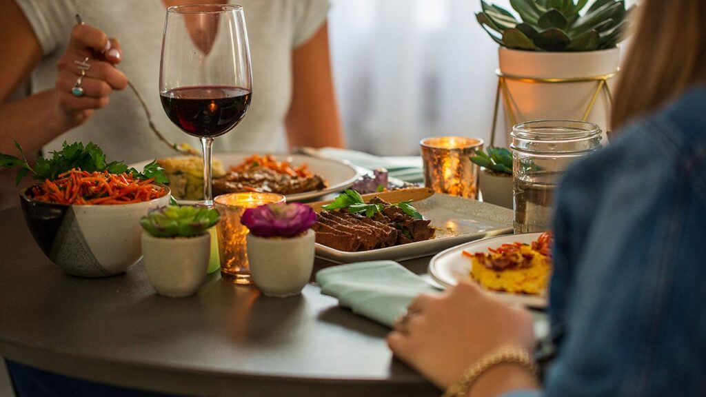 dinner at home