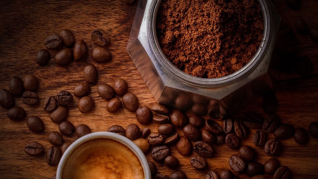 coffee grinds