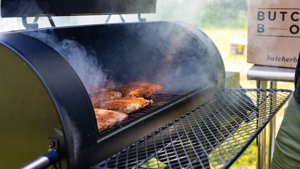 smoking meat