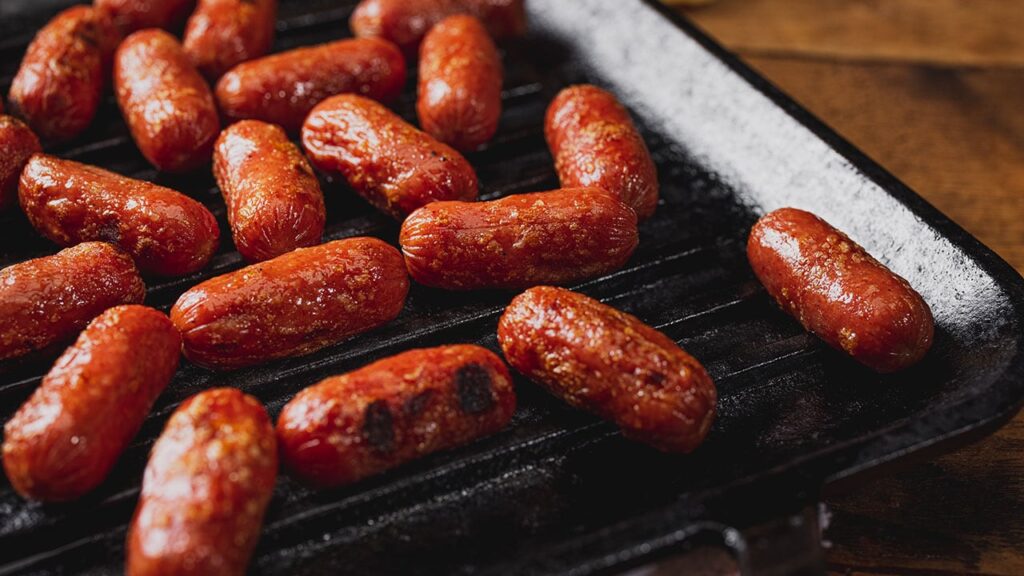 mini hot dogs